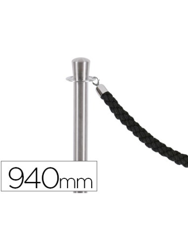Poste separador cromado satinado altura 940 mm...