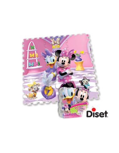 Puzzle diset alfombra foam minnie 90,5x90,5 cm