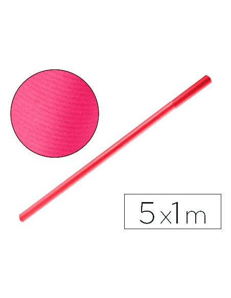 Papel kraft liderpapel fucsia rollo 5x1 m