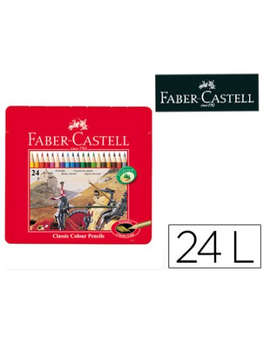 Lapices de colores faber castell caja metalica...