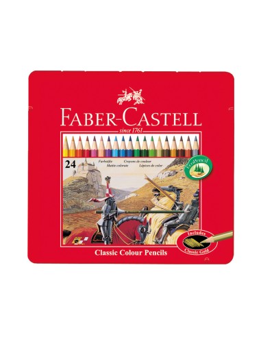 Lapices de colores faber castell caja metalica...
