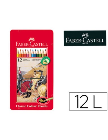 Lapices de colores faber castell caja metalica...