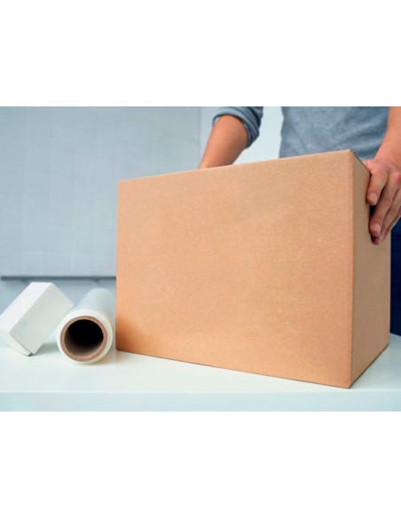 Caja para embalar q-connect americana carton reciclado canal simple 5 mm color kraft 400x290x220 mm