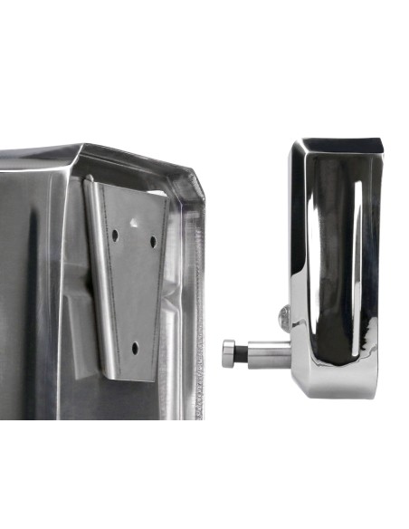 Dispensador manual q-connect de jabon 800 ml acero inoxidable 115x56x179mm