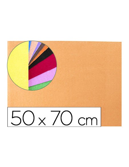 Goma eva liderpapel 50x70cm 60g/m2 espesor 2mm textura toalla carne