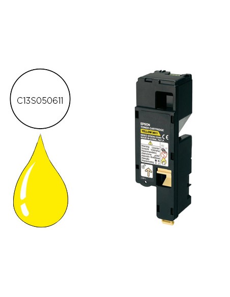 Toner epson c13s050613 al-c1700/c1750/cx17 amarillo 1400 pag