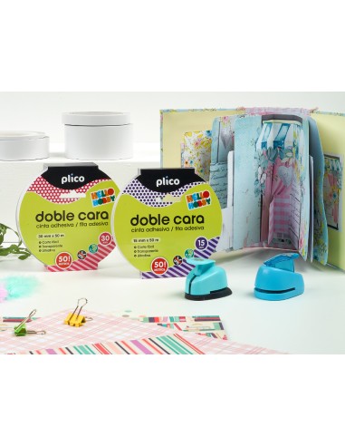 Cinta adhesiva plico doble cara 20 m x 15 mm