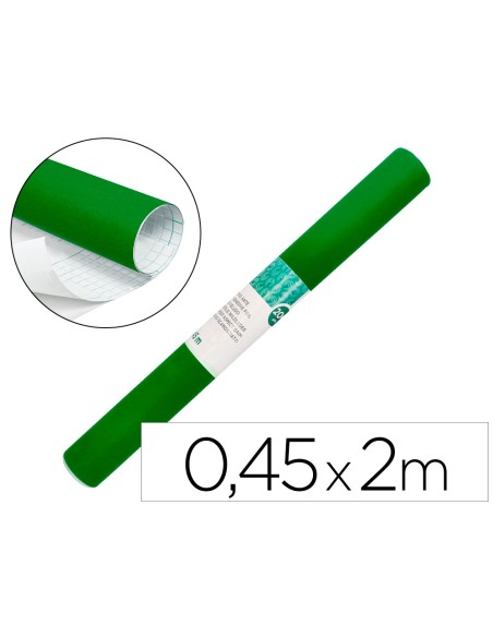 Rollo adhesivo liderpapel especial ante verde rollo de 0,45 x 2 m