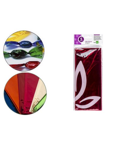 Papel celofan liderpapel 50x70 cm 22 g bolsa de...