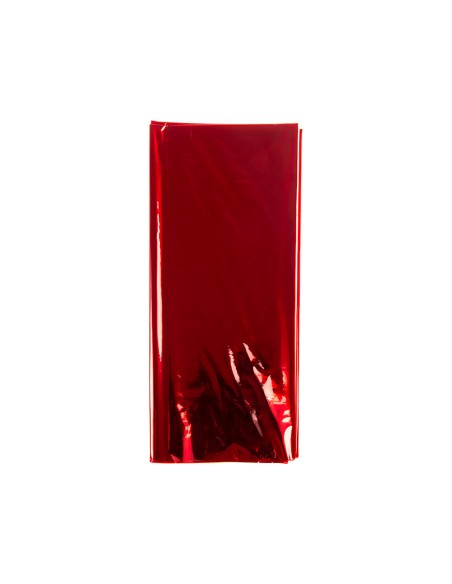 Papel celofan liderpapel 50x70 cm 22 g bolsa de 5 hojas rojo