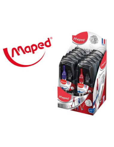 Compas maped 305811 con adaptador y estuche de...
