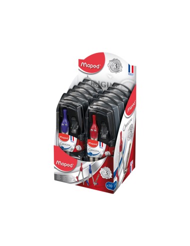 Compas maped 305811 con adaptador y estuche de...