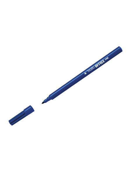 Rotulador tratto office fine punta de fibra trazo 0,7 mm azul