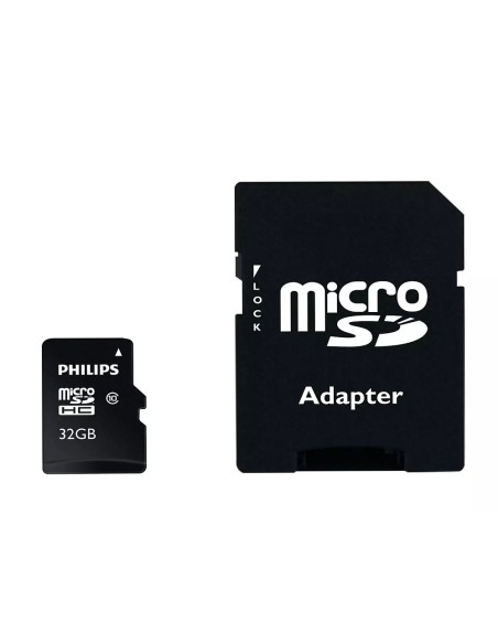 Memoria sdhc micro philips 32gb class 10 con adaptador
