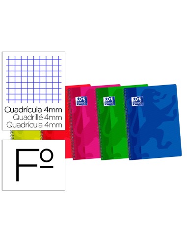 Bloc espiral oxford tapa plastico optik paper...