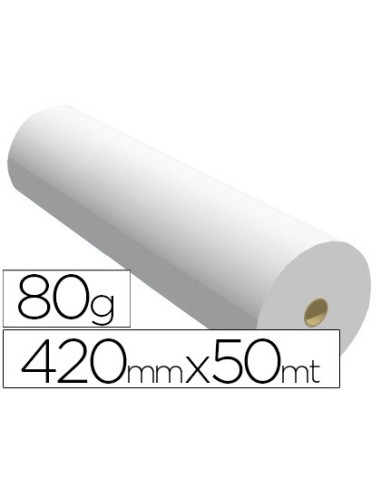 Papel reprografia para plotter 420mmx50mt 80 g...