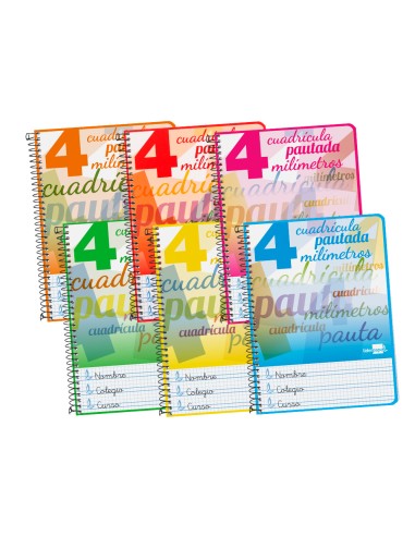 Cuaderno espiral liderpapel cuarto pautaguia...