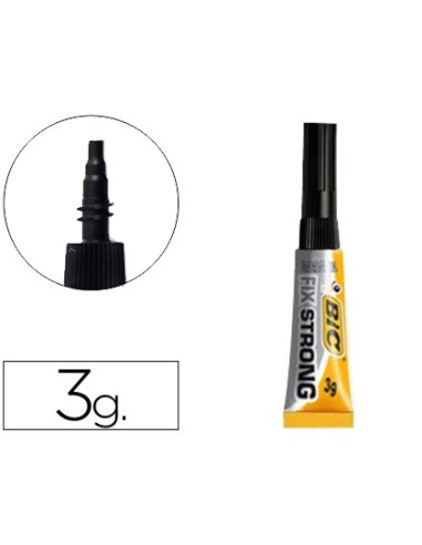 Pegamento bic fix strong 3 g adhesivo extra fuerte