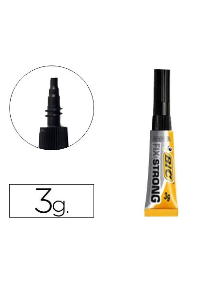 Pegamento bic fix strong 3 g adhesivo extra fuerte