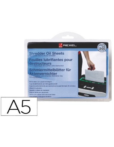 Hojas lubricantes rexel para destructora...