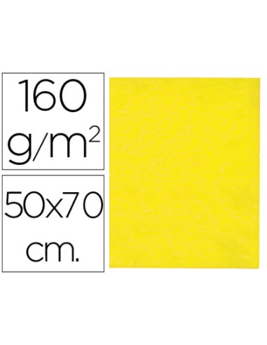 Fieltro liderpapel 50x70 cm amarillo 160 g/m2
