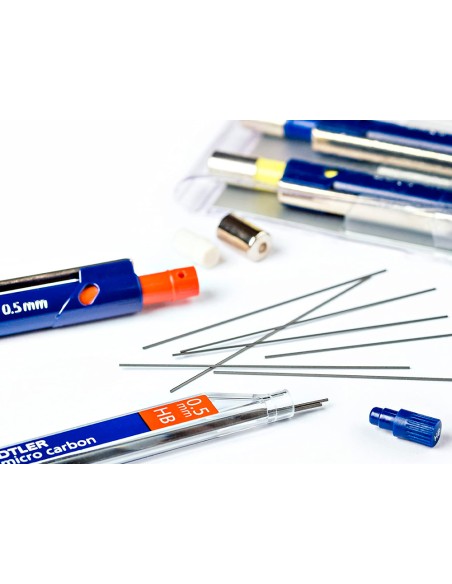 Minas staedtler mars micro grafito 0,5 mm hb tubo con 12 minas