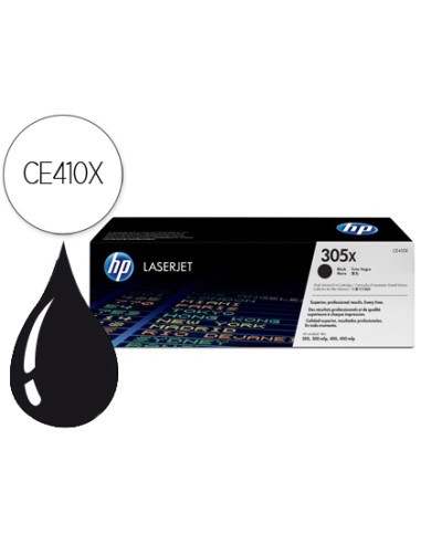 Toner hp 305x laserjet pro 300/ 400 ce410x...