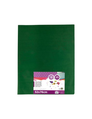 Papel seda liderpapel verde oscuro 52x76cm 18...