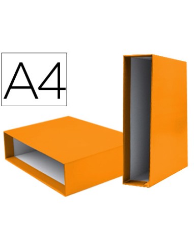 Caja archivador liderpapel de palanca carton...