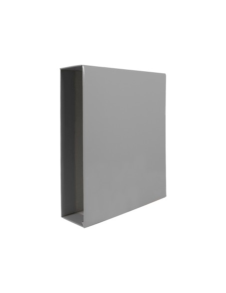 Caja archivador liderpapel de palanca carton din a4 documenta lomo 75mm color gris