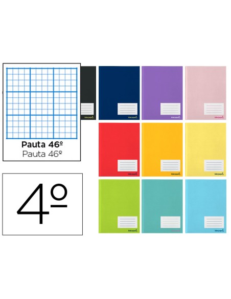 Libreta liderpapel smart a5 32 hojas 60 gr rayado nº46 colores surtidos