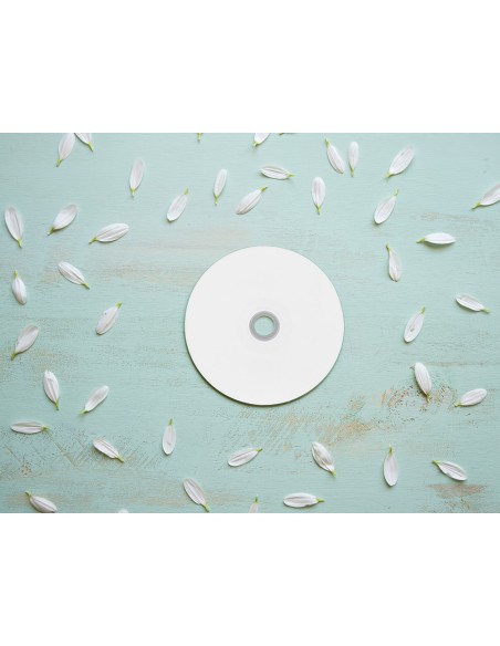 Cd-r q-connect con superficie 100% imprimible para inkjet capacidad 700mb duracion 80minvelocidad 52x bote de 50 unid