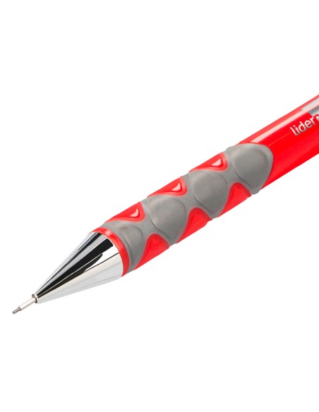 Portaminas liderpapel diamond 0,5 mm con goma y sujecion soft colores surtidos