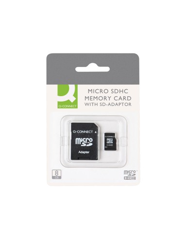Memoria sd micro q-connect flash 8 gb clase 4...