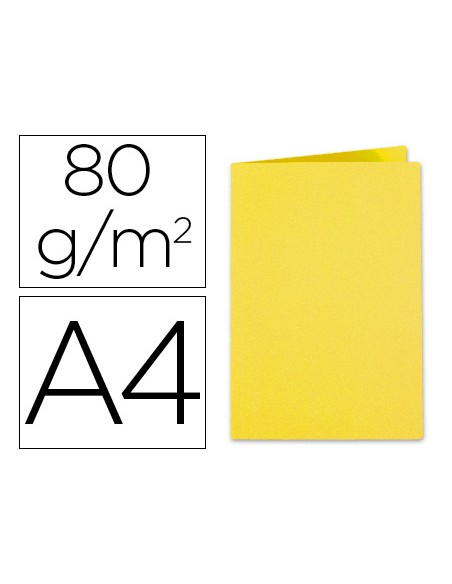 Subcarpeta papel exacompta din a4 amarillo sol 80 g