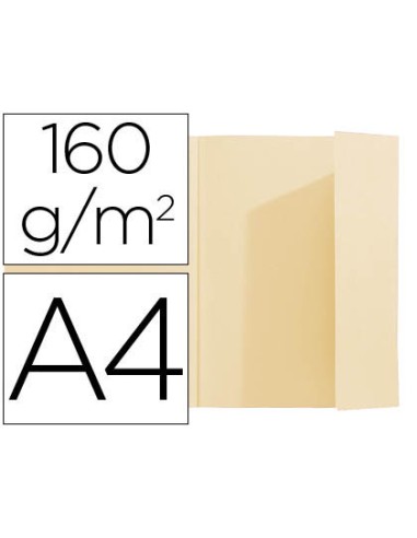 Subcarpeta cartulina exacompta din a4 crema con...