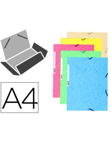 Carpeta goma exacompta din a4 3 solapas...