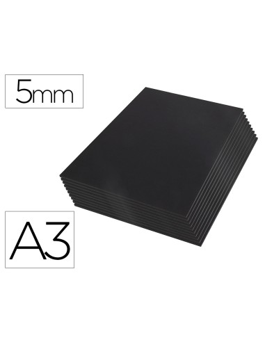 Carton pluma liderpapel negro doble cara din a3...