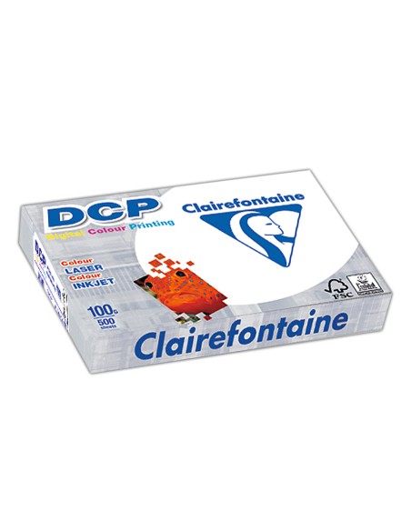 Papel fotocopiadora clairefontaine din a4 100 gramos paquete de 500 hojas