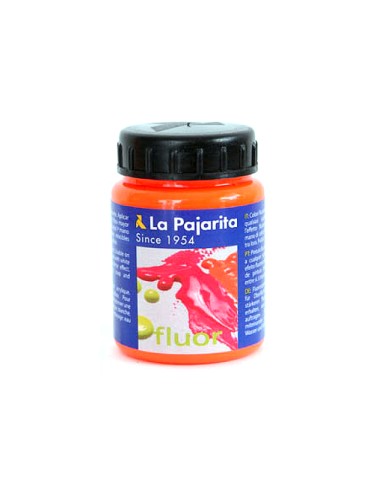 Pintura acrilica la pajarita f-02 naranja...