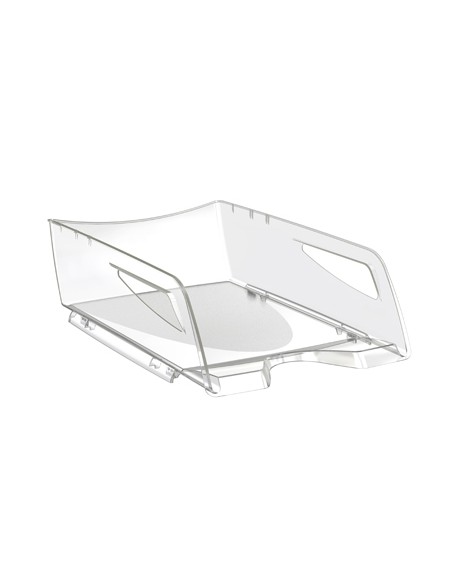 Bandeja sobremesa cep maxi de gran capacidad plastico transparente 386x270x115 mm