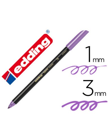 Rotulador edding punta fibra 1200 violeta...