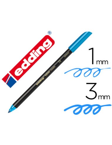 Rotulador edding punta fibra 1200 azul...