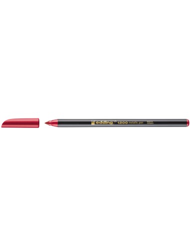 Rotulador edding punta fibra 1200 rojo...
