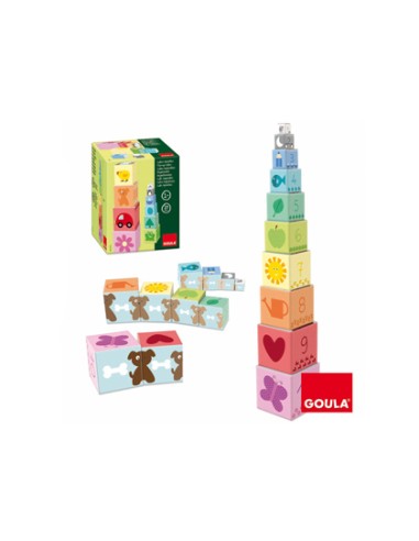 Juego diset didacticos cubos apilables 10