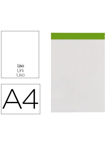 Bloc notas liderpapel liso a4 80 hojas 60 g/m2...