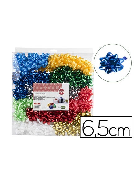Lazo liderpapel fantasia maxi metalizado colores surtidos