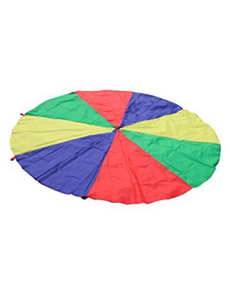 Paracaidas amaya de nylon con 20 asas colores del parchis 6 m