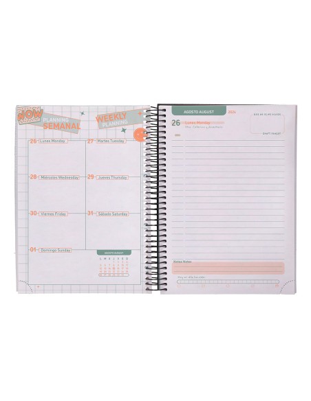 Agenda escolar liderpapel año 24 - 25 personalizable surtido día página a6