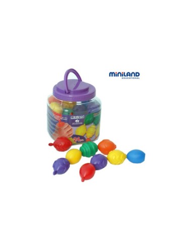 Juego miniland maxichain 4 cuentas colores...